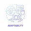 Адаптивность - способность системы или устройства подстраиваться под изменяющиеся условия.